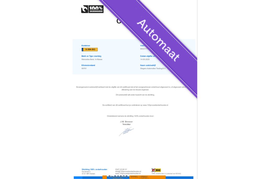 Mercedes-Benz A-Klasse 180 Business Solution AMG