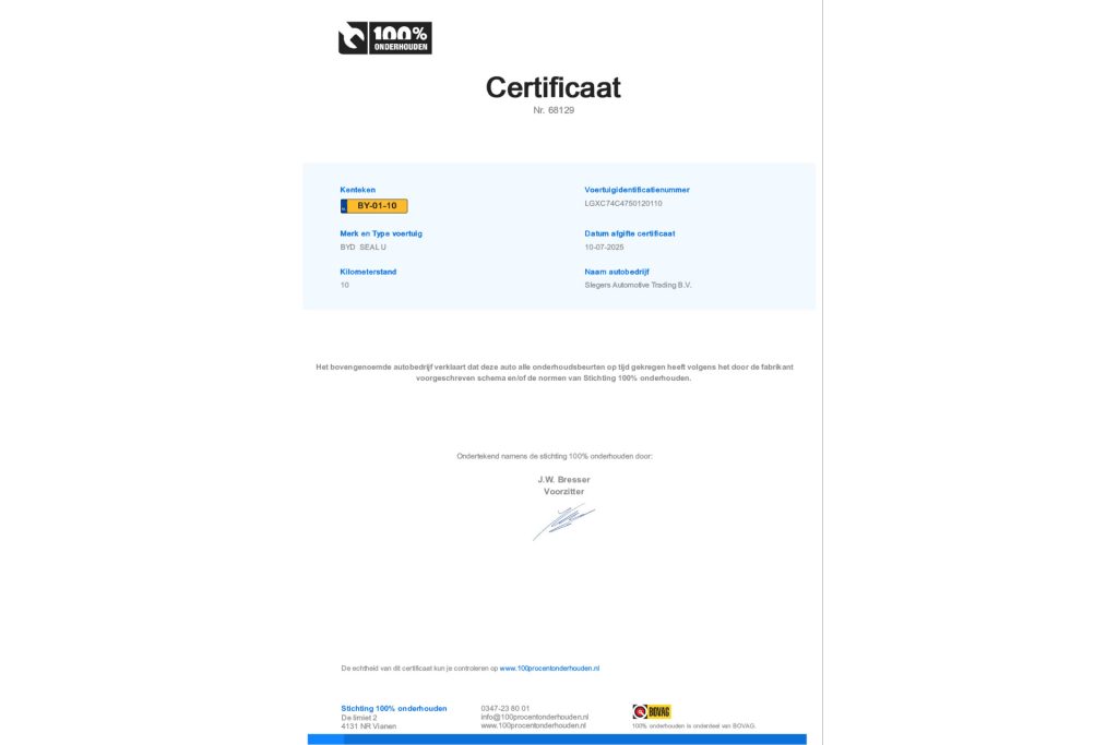 BYD SEAL U 1.5 DM-i FWD Boost Plug-in Hybrid Luxe uitvoering diverse kleuren op voorraad direct leverbaar