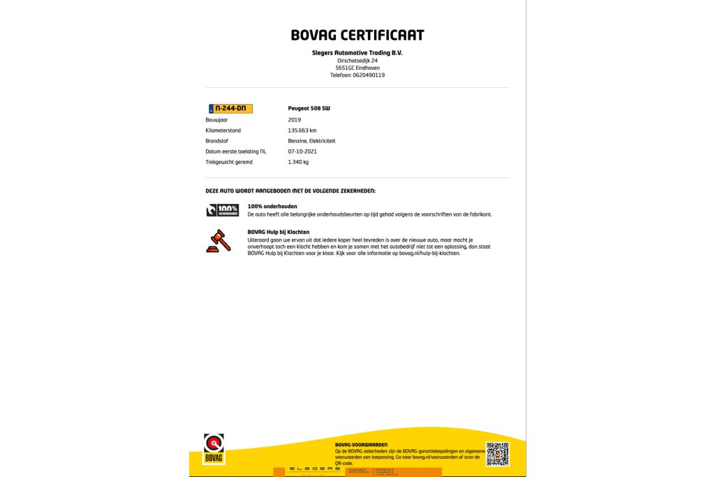 Peugeot 508 SW 1.6 Plugin hybride GT Line compleet zuinig
